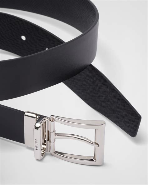 prada saffiano cuir leather reversible belt|prada saffiano belt bag.